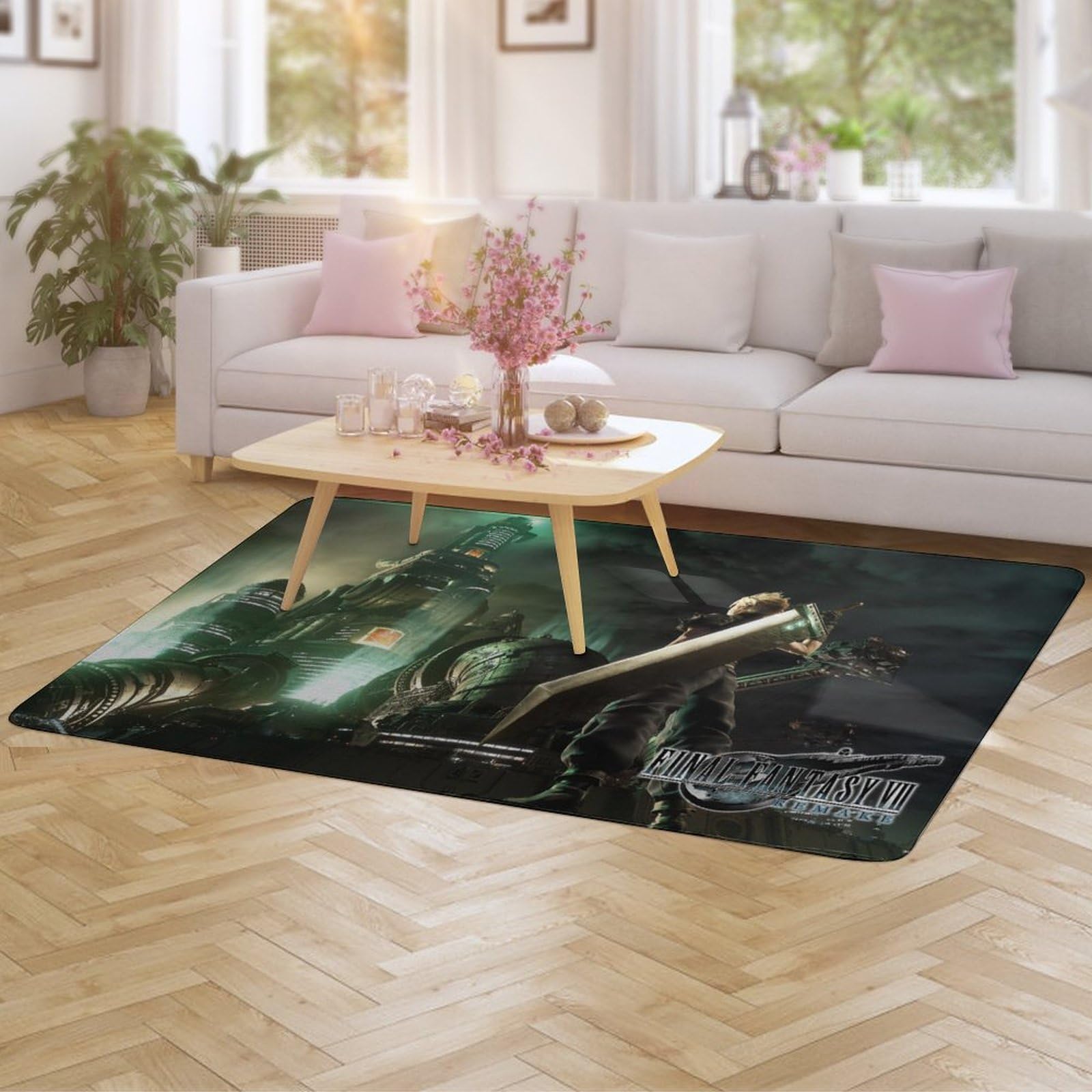 Amazon | ファイナルファンタジー アニメ 長方形 カーペット おしゃれ